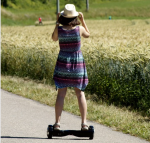 girl hoverboard